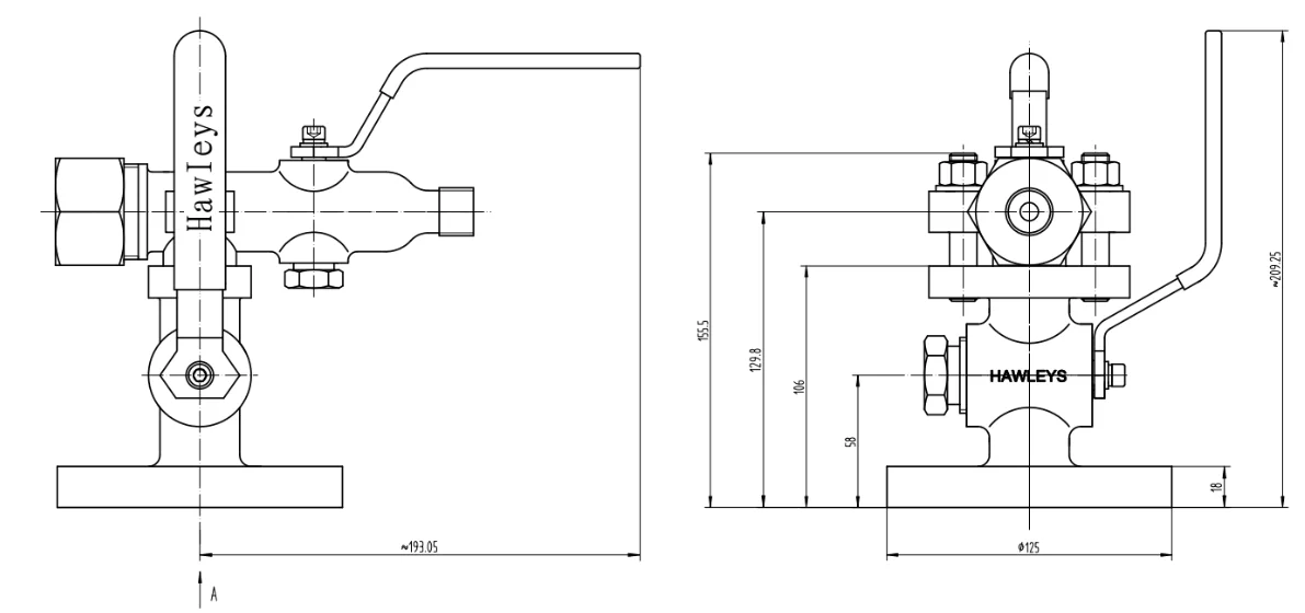Borosilicate Bottom Boiler Gauge Mount