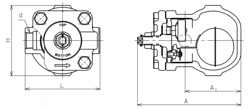 Steam Float Trap Dimensions