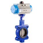 Lugged Ductile Iron Double Acting Butterfly Valve