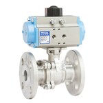 ANSI 150 Stainless Steel Flanged Double Acting Fire Safe Ball Valve